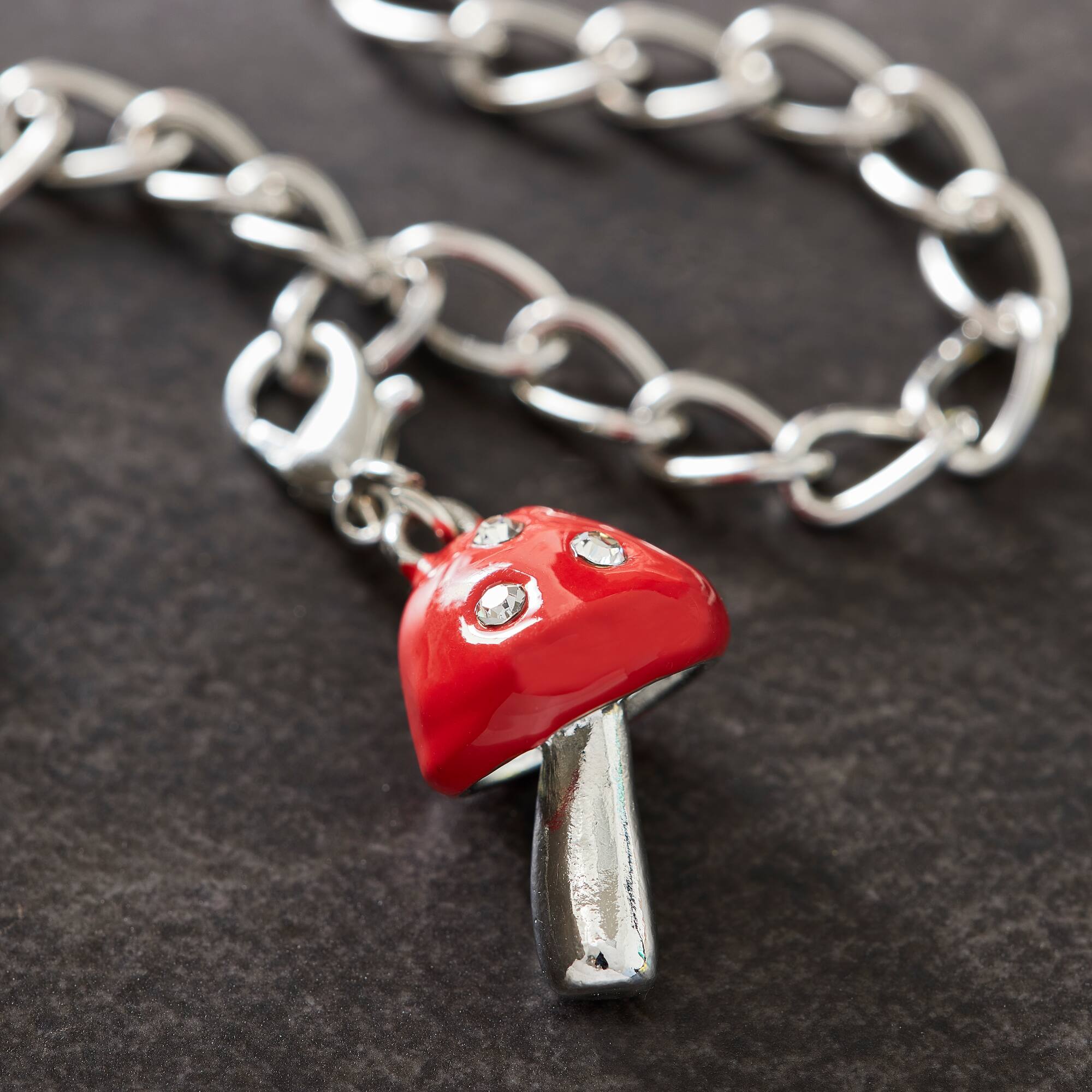 12 Pack: Red-Capped Mushroom Charm by Bead Landing™